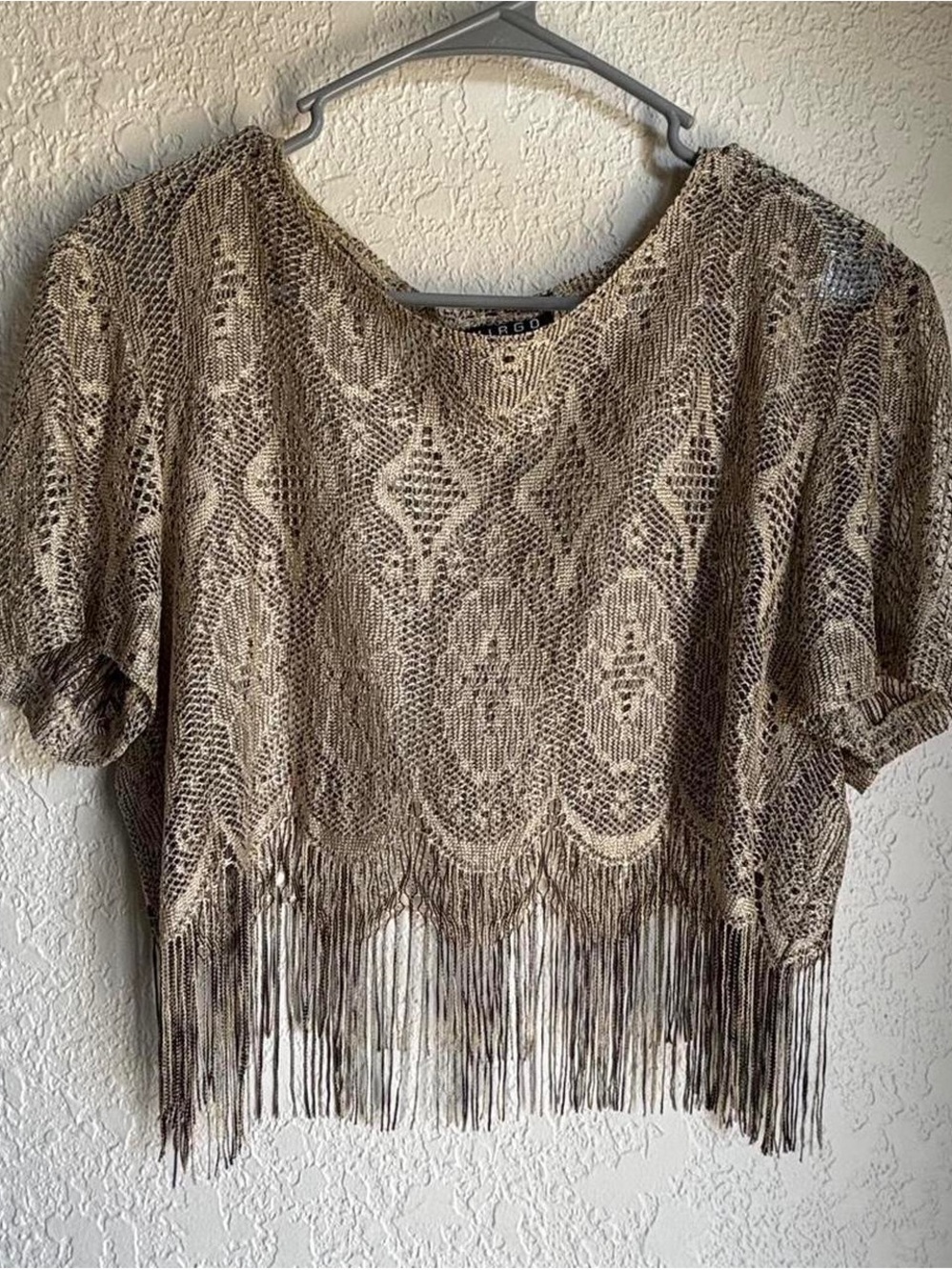CinrageVirgo Fringe Knit Top